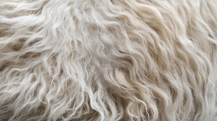 Fototapeta premium Close-up of Goat Wool Texture for Background Generative AI