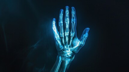 Naklejka premium X-Ray human hand picture.