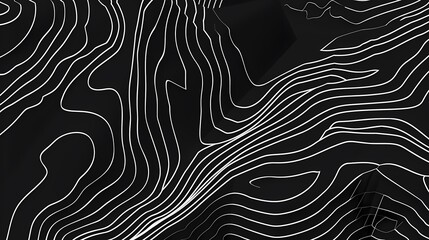 Abstract black and white geometric line patterns art design.