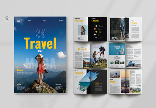 Travel & tour Magazine Layout