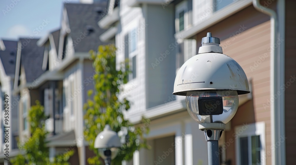 Poster neighborhood watch program using smart cameras and digital communication tools to enhance community 