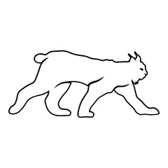 Lynx Side View Outline