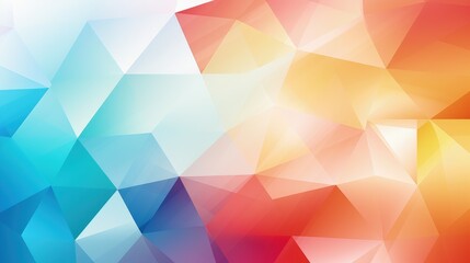 Fototapeta premium A vibrant, abstract geometric background featuring a blend of blue, orange, and yellow hues, perfect for design projects.
