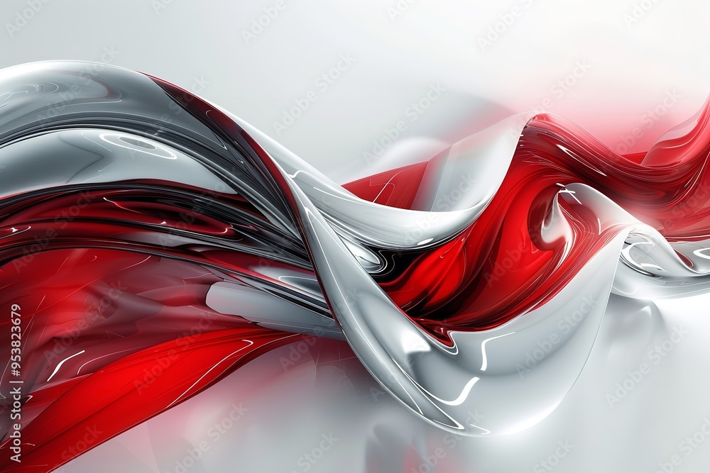 Fototapete create a sleek and contemporary abstract design with silva. generative ai