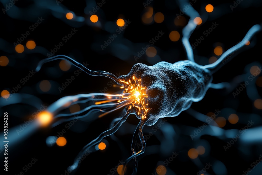 Poster energy illustration electrical, wires, and connectivity depicted in a network of wires and circuits,