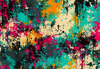 Abstract Background, cyan, red and black colours
