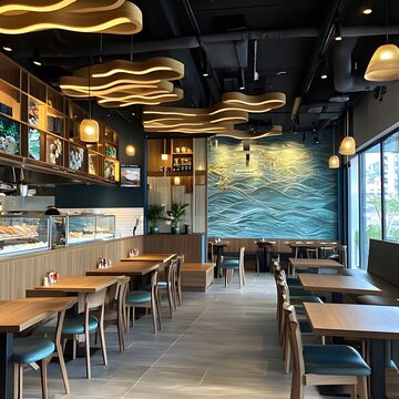 Seafood restaurant with a commitment to reducing waste and promoting sustainability 16:9