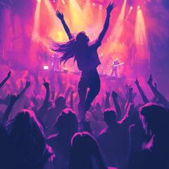 people dancing in the nightclub