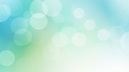 A soft, blurred background featuring light circles in varying sizes and shades of blue and green, ideal for graphic design.