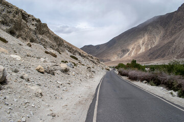 Beautiful landscape view of Nubra Valley leh Ladakh India