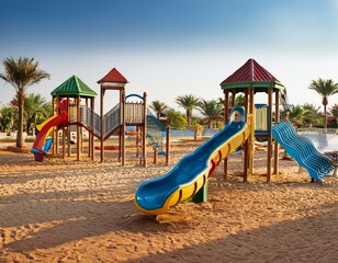 Set of children's play areas