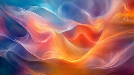Fototapeta premium Wind-Inspired Abstract Art: Flowing Lines & Soft Gradients