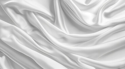 Fototapeta premium Iron cloth backdrop in white with text space drama. Generative Ai