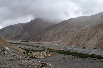 Beautiful landscape view of Nubra Valley leh Ladakh India