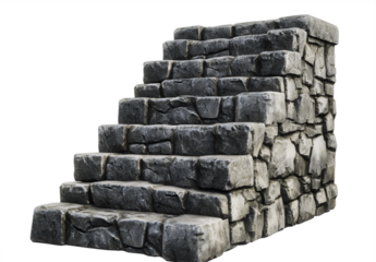 Rugged Stone Staircase - Architectural Design Inspiration