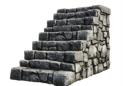 Rugged Stone Staircase - Architectural Design Inspiration