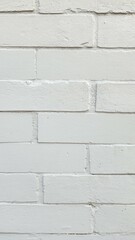 Vertical Painted White Brick Background