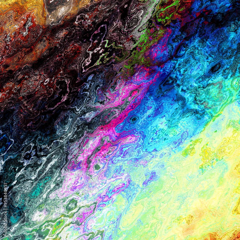 Aufkleber tv noise static effect, abstract glitch background. fractal digital art pattern
