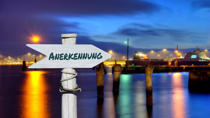 Signposts the direct way to the Acknowledgment