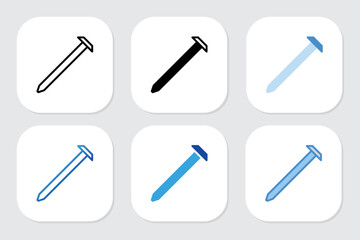 bolt icons with various design styles	
