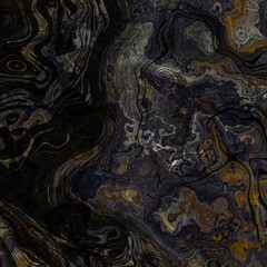 Abstract Black Marble texture. Fractal digital Art Background. High Resolution. Can be used for background or wallpaper