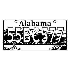 Alabama Licence Plate