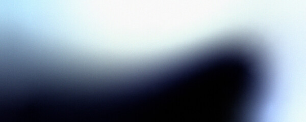 Abstract noise background with a white and blue gradient. Glowing light on a dark blue gradient background. Noisy foil dark-blue color abstract grainy soft noise effect pattern gradient background