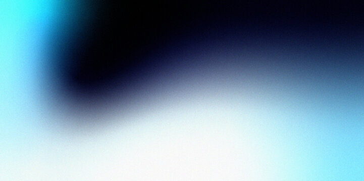 Abstract noise background with a white and blue gradient. Glowing light on a dark blue gradient background. Noisy foil dark-blue color abstract grainy soft noise effect pattern gradient background