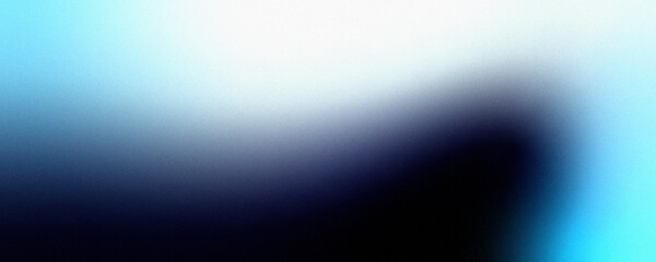 Abstract noise background with a white and blue gradient. Glowing light on a dark blue gradient background. Noisy foil dark-blue color abstract grainy soft noise effect pattern gradient background