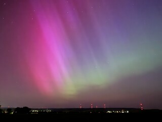 rainbow in the night