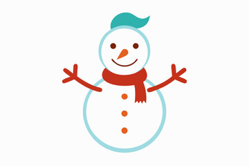 snowman with scarf
