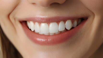 Bright,Healthy Teeth Smile Revealing Dental Perfection in Dynamic Close-up