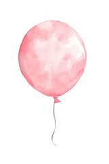 Whimsical Hand Painted Watercolor Balloon for Children's Design Generative AI