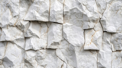 White Marble Rock Wall