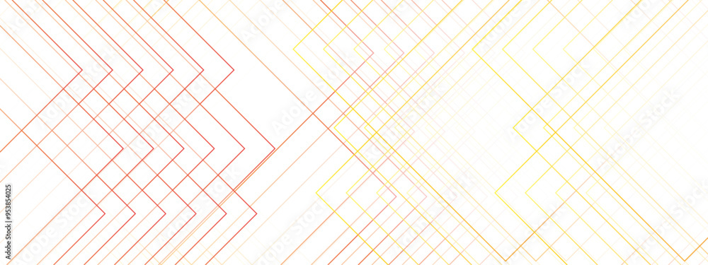 Aufkleber abstract modern minimalistic golden and red geometric line with layered geometric triangle shapes. c