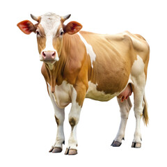 A cow standing with a Transparent background