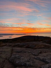 sunrise landscape over the atlantic ocean