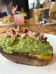 Lobster avocado toast