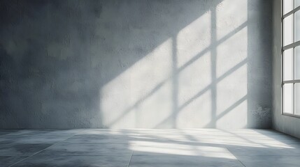 Neutral Gray Backdrop with Soft Window Light for Clean Product Presentation