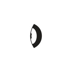 Black and white eye icon representing sight