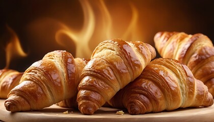 croissant isolated on white background croissant, food, snack, white, bread, meal, bakery, 13
