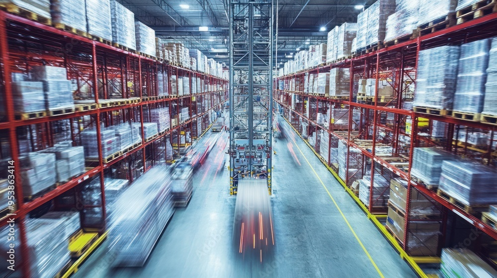 Poster A Fast-Paced Warehouse With Automated Pallet Handling System