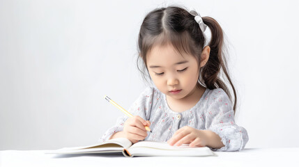 勉強中の女の子