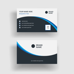  Professional creative and clean corporate business card template. Vector illustration.
