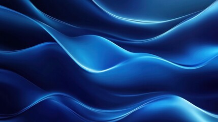 Obraz premium Abstract Blue Waves