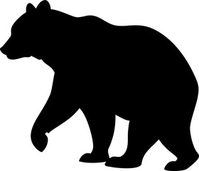 silhouette of a bear