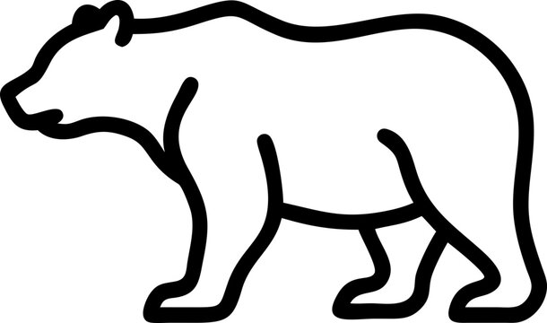 recommend clip art: brown bear outline