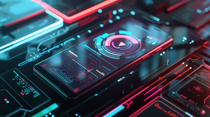 Fototapeta premium Futuristic Interface