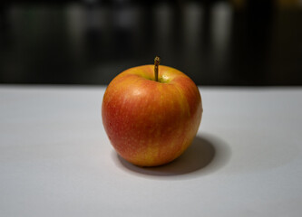 Close up photo of an apple.