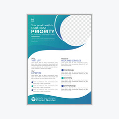 Modern and effective medical flyer design template